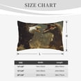 thumbnail image 4 of Lsque Dinosaur Bald Eagle Pattern Pillow Case – Soft & Cozy Throw Pillow Cover, Hypoallergenic Cushion Case for Sleeping Women with Envelope Closure-14"x20", 4 of 6