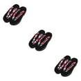 thumbnail image 2 of maskred Sabots Japonais Sandales Geta pour Hommes Femmes à la Mode et Polyvalentes Noir Rond Taille 39 3Ensemble, 2 of 6