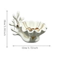 thumbnail image 3 of 3D Printed Coastal Jewelry Organizer, Seashell Trinket Dish & Necklace Tree Stand, Resin Vanity Holder for Rings Earrings Small Succulents, Compact Small Space Storage for Dresser Bathroom Counter, 3 of 6