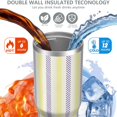 thumbnail image 3 of Modern 30oz Handheld Travel Tumbler with Handle – Double Wall Stainless Steel Insulated Cup, Flip Straw Lid, Leak-Proof & BPA-Free for Hot and Cold Drinks – Durable Coffee & Juice Mug White, 3 of 7