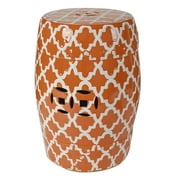 A&H Home Finley Indoor/Outdoor Patterned Stool