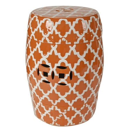 A&H Home Finley Indoor/Outdoor Patterned Stool
