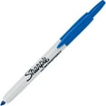 thumbnail image 2 of Sharpie® Retractable Permanent Markers, Fine Point, Blue, Box Of 12, 2 of 2
