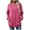 Hot Pink, variant on Women Oversized Sweatshirt with Pockets Baggy Crew Neck Pullover Casual Shirts with Pockets