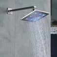 thumbnail image 6 of Zovajonia Shower System 12 Inches LED Shower Faucet Set, Rain Shower Head with Handheld Spray Bathroom Wall Mount Shower Fixtures Brushed Nickel, 6 of 11