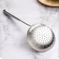 thumbnail image 2 of HEALEEP Food Serving Spoon Noodle Colander Stainless Steel Easy Cleaning 1Set, 2 of 8