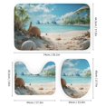 thumbnail image 3 of Seashell On The Beach Shower Curtain Sets with Rugs 4 Piece Rustic, 3 of 7