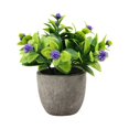 thumbnail image 2 of Bearachild Decoración artificial elegante plástica de la planta en conserva fácil limpiar aspecto realista respetuoso del medio ambiente Decoración nuevo aliento de bebe morado, 2 of 6