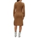 thumbnail image 3 of Vestido de Maternidad Chic para Mujeres de Manga Larga, Cuello Redondo Suave, Vestido Bodycon Midi para Embarazo XL Marrón, 3 of 6