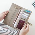 thumbnail image 2 of Womens Slim Wallet Rfid Ladies Wallets Long Bifold Thin Skinny,magnetic Closure, 2 of 4