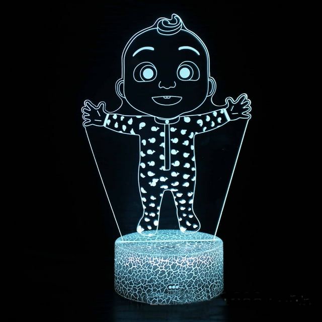 Lámpara nocturna Jojos Boys Anime Decor 3D Illusion con USB