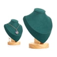 thumbnail image 4 of Soporte de Exhibición de Joyas de Clásico Collares de Busto Colgantes Titular Organizador de Almacenamiento, Ferias Comerciales Verde S Salvador organizador de soporte de joyería, 4 of 10