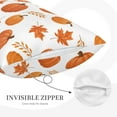 thumbnail image 2 of Plush Throw Pillow Covers, maple pumpkin Pillow Cases with Invisible Zipper, Breathable Microfiber Pillow Cases Standard Size for Sleeping Bedroom Sofa Living Room 20x30, 2 of 5