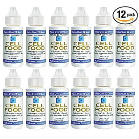 - Cellfood Liquid Concentrate, 1oz Bottle (Pack of 12) - Original Oxygenating Formula Containing Seaweed Sourced Minerals, Enzymes, Amino Acids, Electrolytes, Superior Absorption- Gluten Free, GMO Free