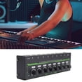 thumbnail image 1 of Headset Amplifier Stereo, 8 Channel Portable Stereo Amplifier with RGB Light for Studio Family KTV, 1 of 7