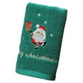 thumbnail image 2 of Serviette de Lavage 2 Pcs Serviette de Visage de Noël Rouge Cadeau de Nouvel An Serviette de Lavage Serviette pour Main Visage pour Maison Salle de Bain, 2 of 8