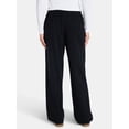 thumbnail image 3 of SpongeBob SquarePants Women’s Graphic Wide Leg Fleece Pants, Sizes XXS-XL, 3 of 5