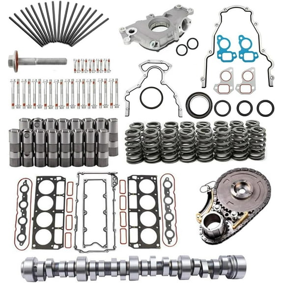 5.3L Sloppy Mechanics Stage 2 Camshaft Lifters Kit & Head Gasket Set For GM Chevy LS1 4.8L 5.3L 5.7L 6.0L 6.2L LS  7.400