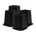 thumbnail image 5 of Room Designs Bed Riser Set (set of 4) Black Functional Square, 5 of 5