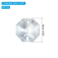 thumbnail image 2 of Uxcell K9 Crystal Octagon Beads 2 Holes Pendants, 60 Pack 16mm Chandelier Prisms Hanging Beads Clear, 2 of 6