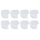 thumbnail image 5 of Protectores Para Talones, 4 Pares, Flexibles, Eliminan Grietas, Protectores De Talón De Silicona, Color Blanco, Con Orificios Ventilados Para Pies Agrietados, 5 of 8