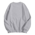 thumbnail image 4 of Wang6 Christmas Sweatshirts for Women Trendy Very Merry & Pregnant Letter Printed Graphic Pullovers Causal White Long Sleeve Crew Neck Loose Fit Tops X_Grey XL, 4 of 4