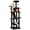Black, variant on Large Cat Tree 70.1", Multi-Level Cat Tower for Indoor Cats, Plush Condo with Scratching Posts & Hammock - Flower Design for Kittens & Multi-Cat Households