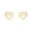 Gold, variant on Pawfect Charm Heart Paw Cutout Stud Earrings