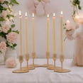 thumbnail image 3 of Hosley Gold Metal Taper Candle Holder 3 Inch High Set of 6. Ideal Gift for Wedding Party Special Occasion Aromatherapy Reiki Spa., 3 of 11