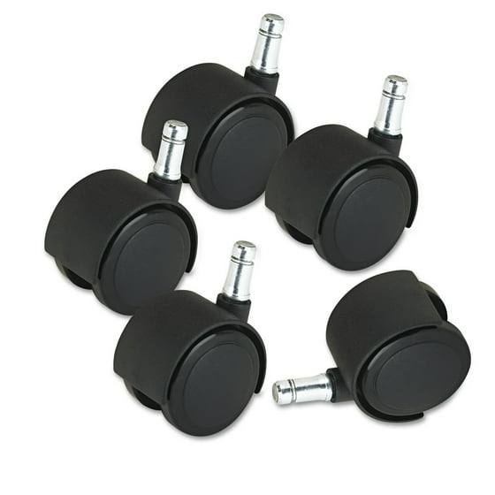 Master Caster Deluxe Duet Casters, Nylon, B and K Stems, 110 lbs