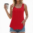 thumbnail image 2 of Kaprioy Womens Summer Tops Womens Tank Tops Eyelet Crew Neck Sleeveless Tops Dressy Casual Flowy Summer Shirts, 2 of 6