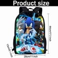 thumbnail image 2 of Sonic Hedgehog 3D School Backpack for Kids, Toddler Preschool Travel Rucksack, 2 of 7