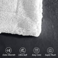 thumbnail image 5 of Elegant Comfort Soft, Reversible Sherpa Blanket, Flannel Fleece Throw for Couch and Bed, Warm and Plush Winter Blanket, Twin XL, Gray, 5 of 5