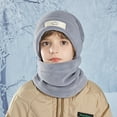 AJGRHE Hooded Winter Scarf Hat for Kids Boys Girls Warm Baby Cap with ...