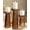Burnt, variant on Candle Holder Stand Wooden,Pillar Candle Holder,Unity Candle Holders,Rounded Turned Colums,Country Style Ideal for Gift,Wedding,Christmas,Party,Home - 10,8,6 Inch- Set of 3 -Antique White