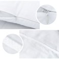 thumbnail image 5 of 4 Pack Zippered Pillow Protector Queen Size White, 400 Thread Count 100% Egyptian Cotton Pillow Covers Pillowcases, 5 of 6