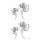 thumbnail image 4 of Monstrate Auriculares con cable In-Ear HiFi Estéreo Sonido Deportes Auriculares para correr Video MP4 Auriculares para teléfonos inteligentes Blanco Blanco transparente 2piezas, 4 of 6