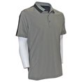 thumbnail image 1 of JDX Golf Men's X5 Performance Polo Shirt, Small Khaki/Black, 1 of 3