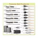 thumbnail image 3 of Utensilios De Cocina Silicona Juego De Cuchillo 19 Set Negro, 3 of 3