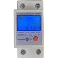 thumbnail image 4 of 5(80)a Medidor de electricidad digital Lcd - Medidor de energía CA - Riel - Kwh - 1 Fase - 2 pines - 2p Din - Ac230v. Afortunado Sencillez, 4 of 5