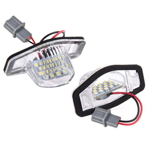 2x Error Free Led License Plate Light Lamp For Fit Jazz