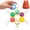 #A, variant on Cute Dumpling Pressable Fidget Keychain Touch Sensing Light Squishy Keychain Clicker Fidget Toy Dumpling Mini Fidgets Squishies Clickers Chain Toys Clicky for Adults at Work Travel Home