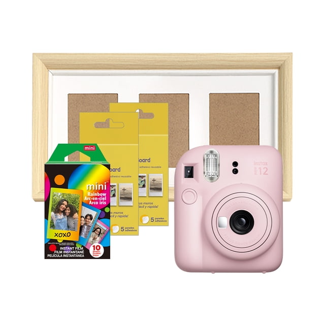 Paq. instax mini 12 Rosa + Marco + Película