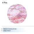 thumbnail image 3 of 4Pcs Posavasos Absorbentes Patrón de Mármol Rosa con Dorado, Posavasos Redondo con Respaldo de Corcho Antideslizante para Hogar y Oficina de 4 pulgadas, 3 of 5