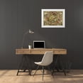 thumbnail image 3 of Cellarius, Andreas 32x25 White Modern Wood Framed Museum Art Print Titled - Maps of the Heavens: Hemisphaeriibore Alis Coelietterrae, 3 of 4