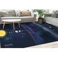 thumbnail image 4 of Solar System Rugs, Planets and Space Rugs, Trendy Rug, Science Rug, Modern Rugs, 3D Printed Rug, Custom Rug, Bathroom Rug, Hallway Soft Rug, 1.7'x2.3' - 50x70 cm, 4 of 8