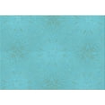 thumbnail image 1 of Ahgly Company Machine Washable Indoor Rectangle Transitional Bright Turquoise Blue Area Rugs, 6' x 9', 1 of 7