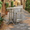thumbnail image 5 of Compamia Sky Ares Square Bar Set with 2 Barstools Taupe, 5 of 5