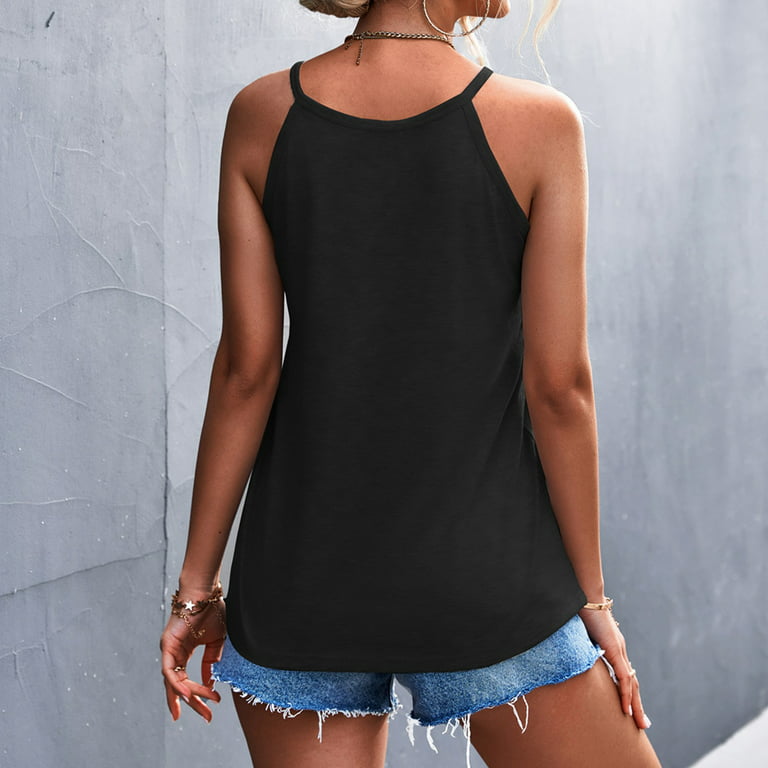 HSMQHJWE Braless Tank Tops For Women Sequin Too Summer Button Up Tank Tops  For Womens Sleeveless T Shirts Casual Clothes Corset Tops For Women 