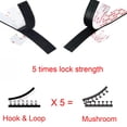 thumbnail image 5 of Dual Lock Fastener 2in x 4in 4pcs, Reclosable Interlocking Tape EZ Pass Holder, Heavy Duty Adhesive Hook Lock Sticky Back Mushroom Mounting Tape Clear Color for Indoor and Outdoor, 5 of 12